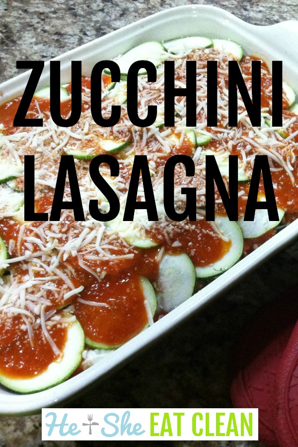 Zucchini noodle lasagna is an easy meal to prep ahead or make in minutes for dinner