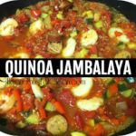 pot of quinoa jambalaya