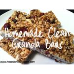 homemade granola bars on a white plate