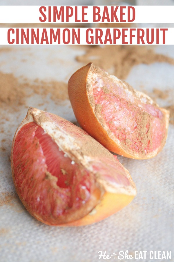 sliced grapefruit on a paper towel with cinnamon