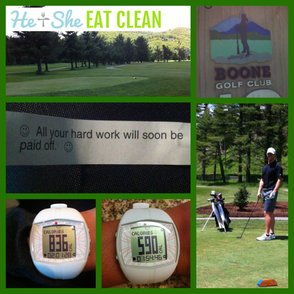 photo collage of Boone golf course