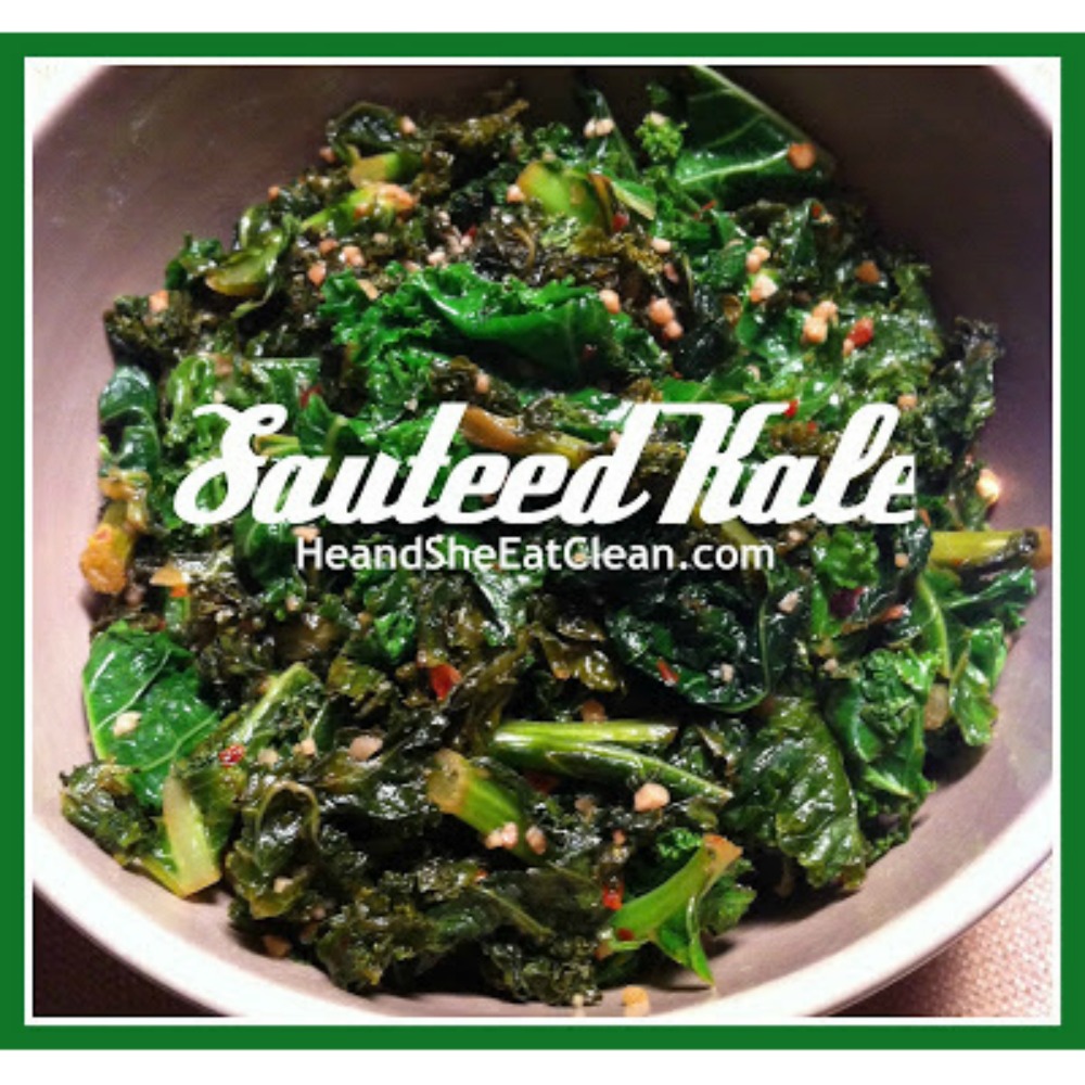 beige bowl of green sauteed kale