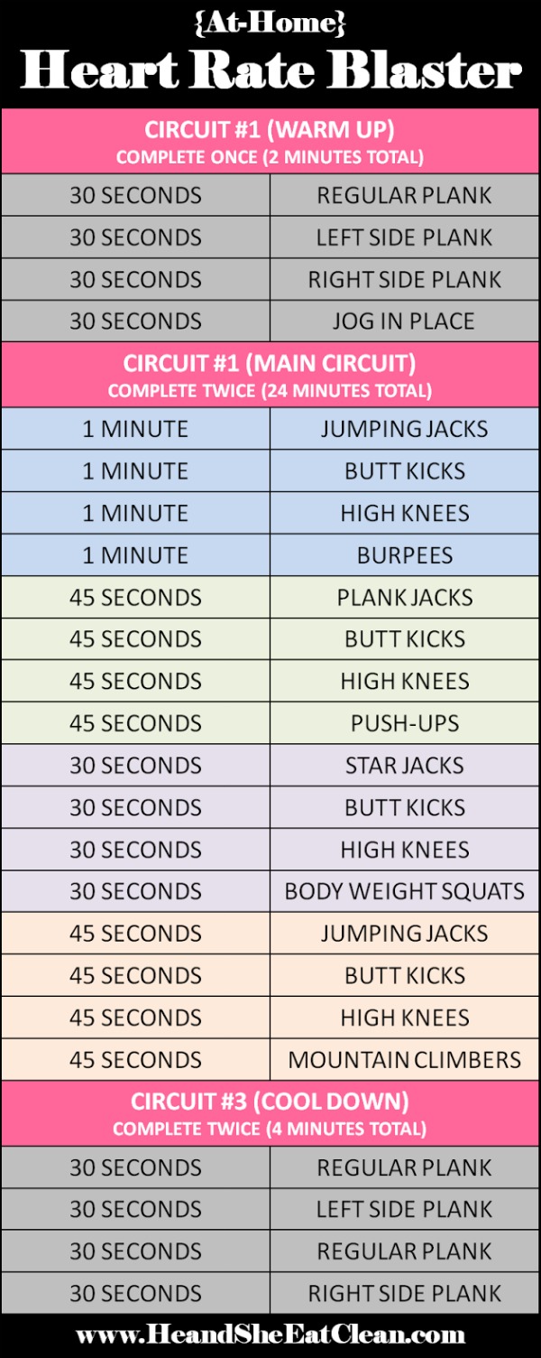 at-home heart rate blaster workout