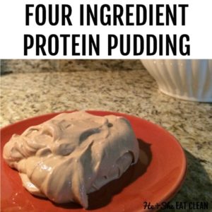 four ingredient protein pudding square image