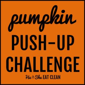 pumpkin push-up challenge