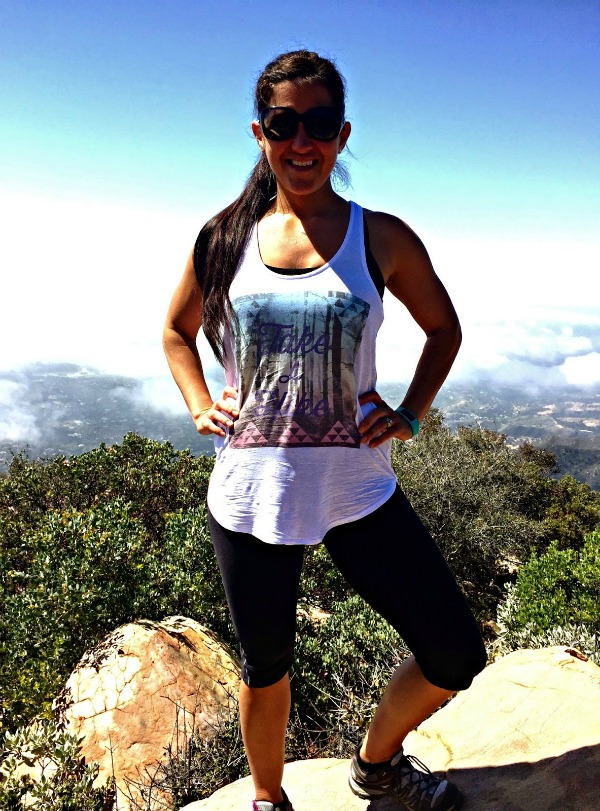 female hiker in Morro Bay, California