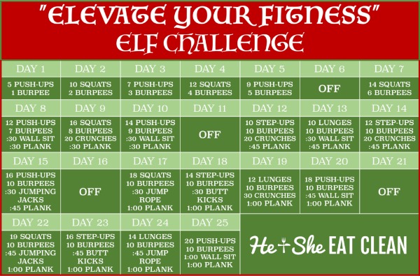 elevate your fitness elf challenge