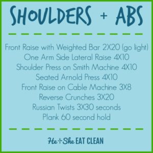 shoulders & abs workout