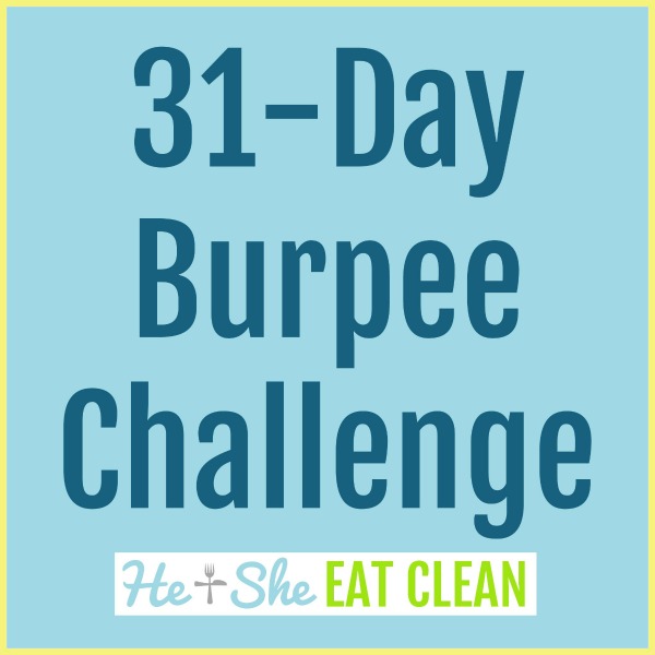 text reads 31 day burpee challenge