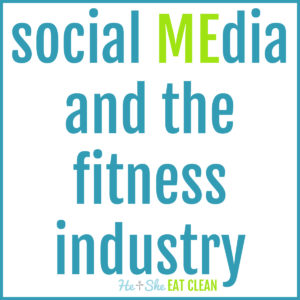 text reads social MEdia and the fitness industry