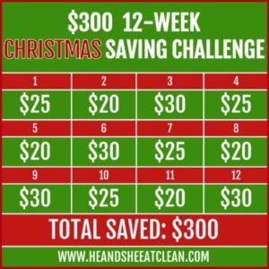 $300 12-Week Christmas Money Saving Challenge square image