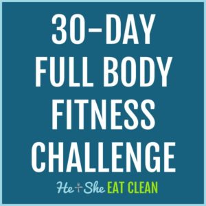 text reads 30 day full body fitness challenge