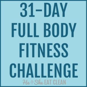 text reads 31 day full body fitness challenge