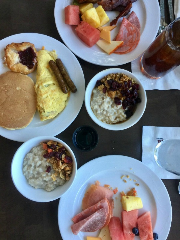 table spread of food at Sawgrass Marriott Golf Resort & Spa