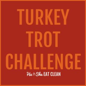 text reads turkey trot challenge
