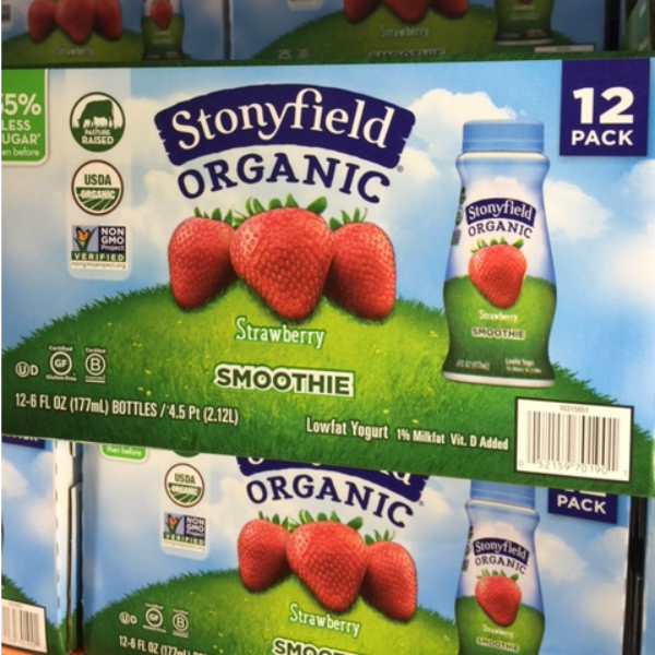 Stonyfield Organic Smoothie at Costco
