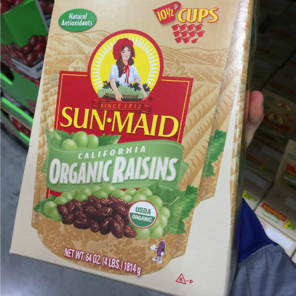 Sun Maid Organic Raisins at Costco