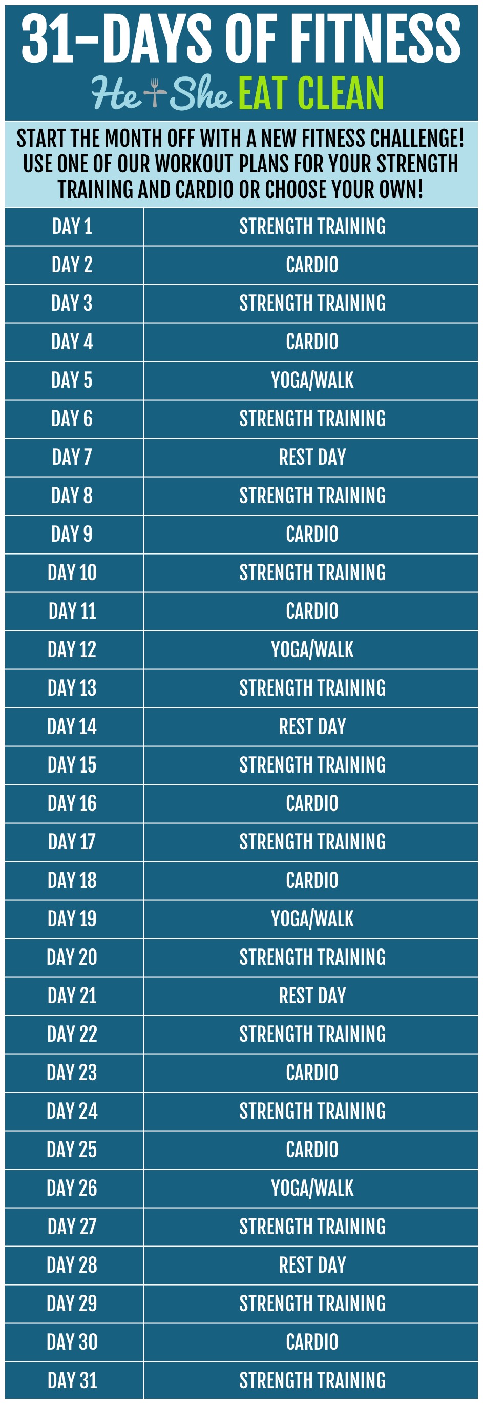 31 Days of Fitness