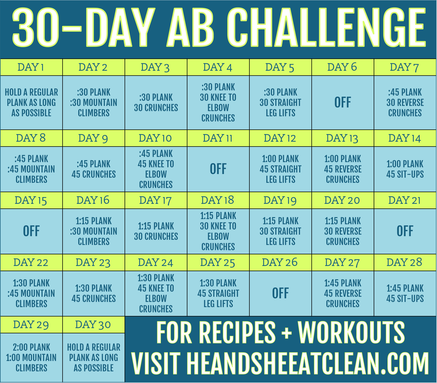 30-Day Ab Challenge