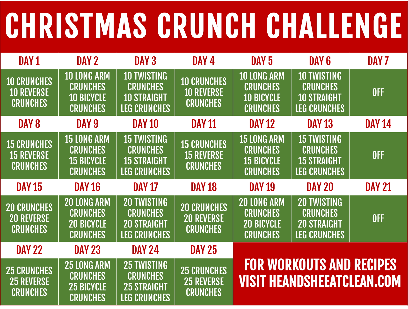 Christmas Crunch Challenge