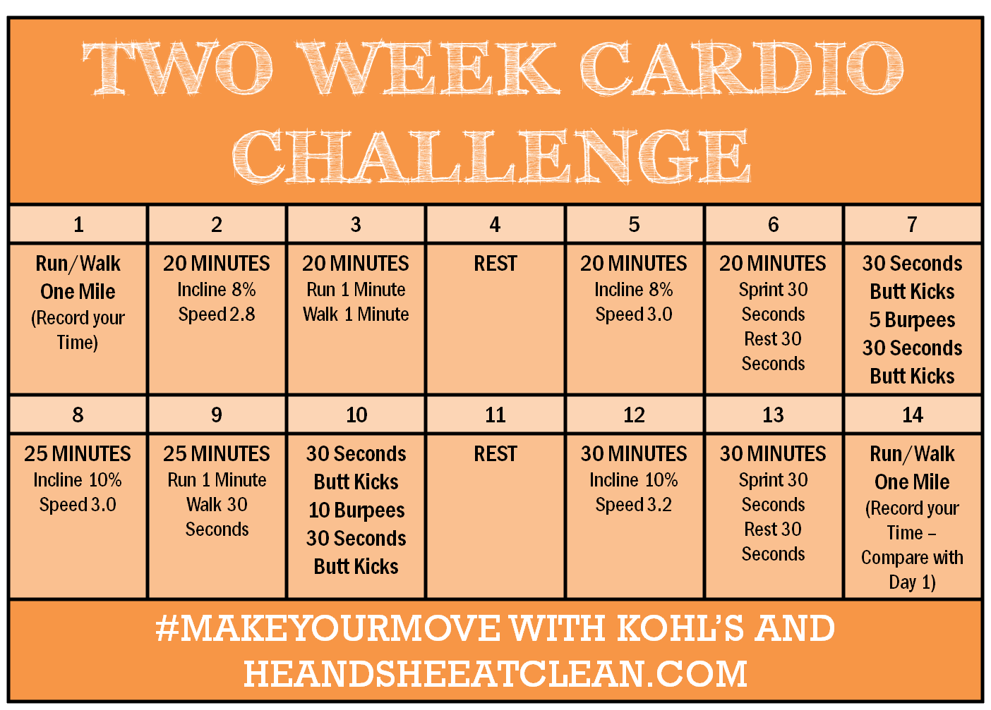 Two Week Cardio Challenge + GIVEAWAY!