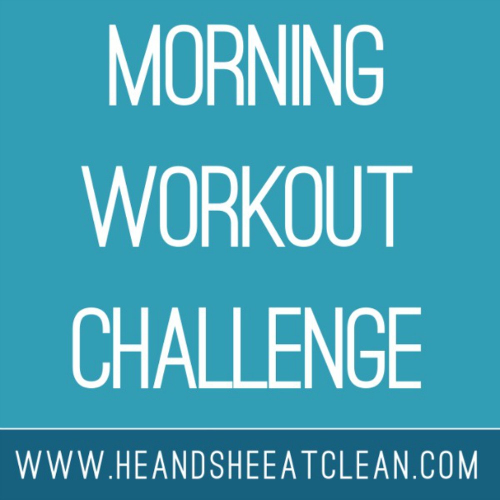 text reads Morning Workout Challenge