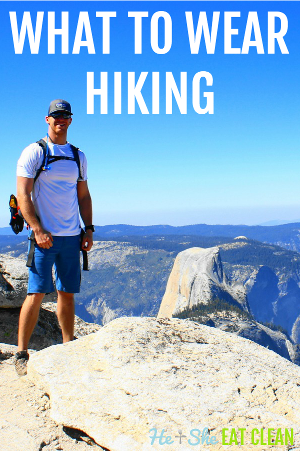 man hiking on Clouds Rest in Yosemite National Park