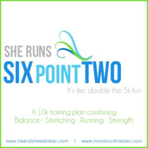 text reads She Runs Six Point Two it's like double the 5k fun