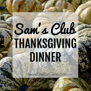 lots of pumpkins with text that reads Sam's Club Thanksgiving Dinner
