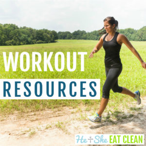 female running on a gravel road with text that reads Workout Resources