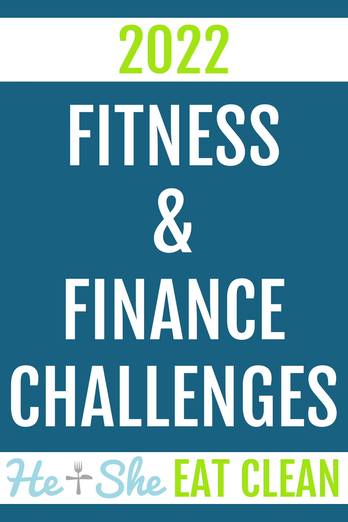 text reads 2022 fitness & finance challenges